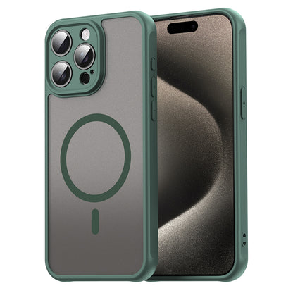 Coque MagSafe pour Apple iPhone 15 Pro, Techsuit, HaloFrost II, Vert