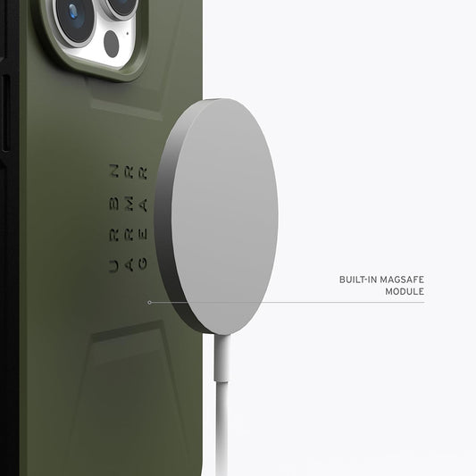 MagSafe-hoes voor Apple iPhone 15 Pro, Urban Armor Gear, Civilian, Groen