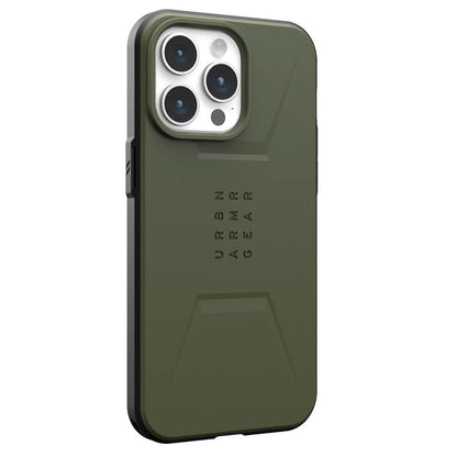 Coque MagSafe pour Apple iPhone 15 Pro, Urban Armor Gear, Civilian, Vert