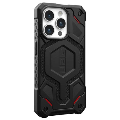MagSafe-Hülle für Apple iPhone 15 Pro, Urban Armor Gear, Monarch Pro Kevlar, Schwarz