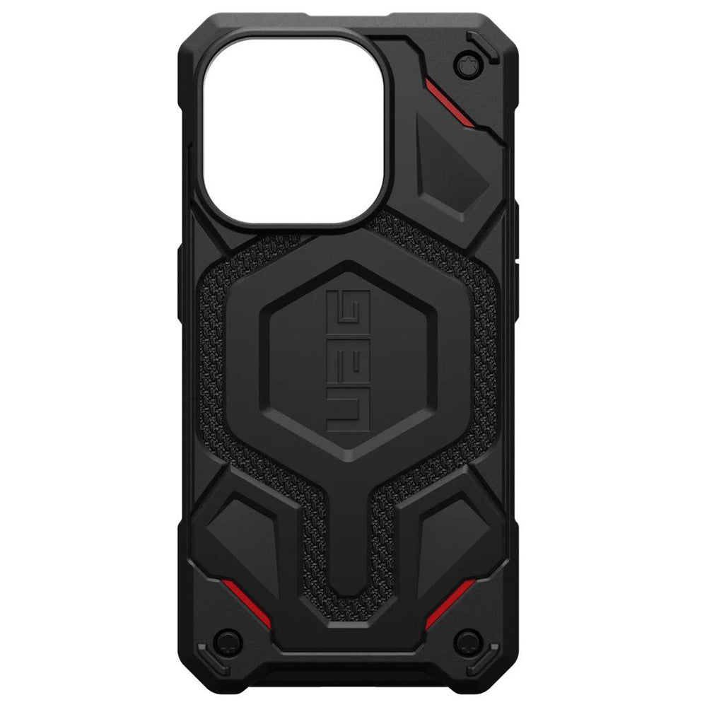 MagSafe-Hülle für Apple iPhone 15 Pro, Urban Armor Gear, Monarch Pro Kevlar, Schwarz
