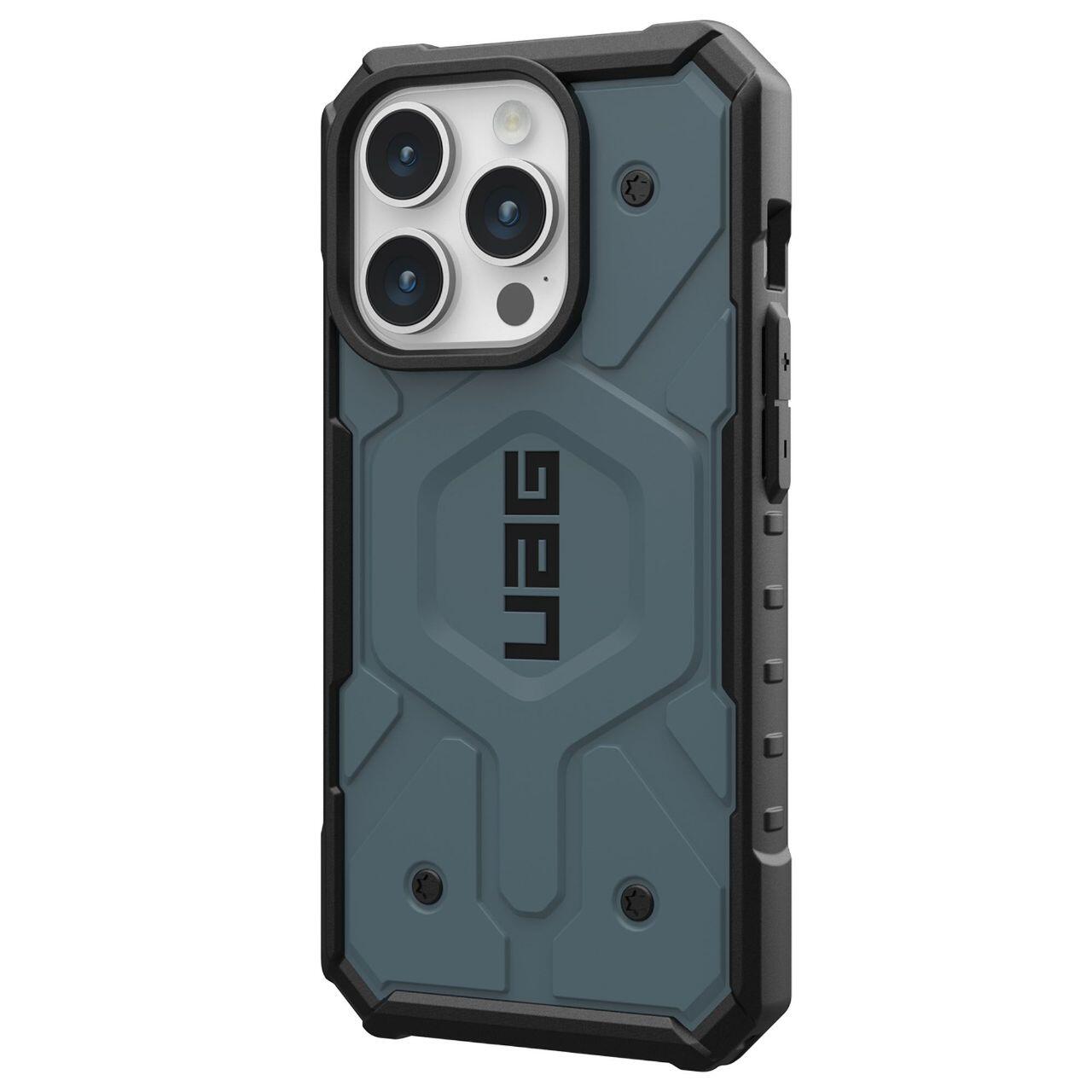 MagSafe-Hülle für Apple iPhone 15 Pro, Urban Armor Gear, Pathfinder, Blau