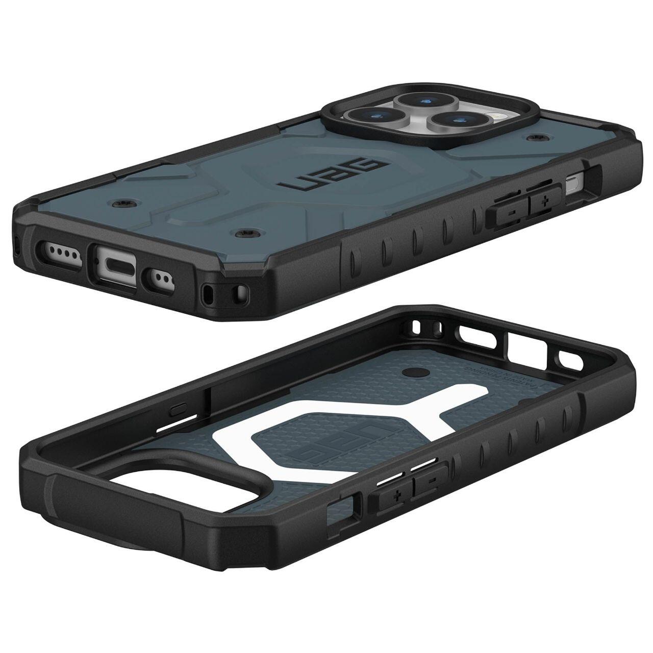 MagSafe-Hülle für Apple iPhone 15 Pro, Urban Armor Gear, Pathfinder, Blau