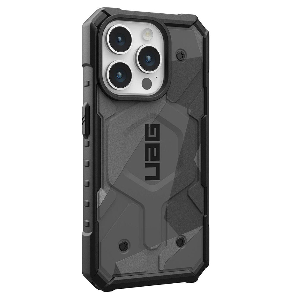 MagSafe-Hülle für Apple iPhone 15 Pro, Urban Armor Gear, Pathfinder SE Geo Camo, Tarnmuster