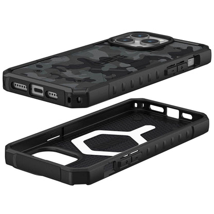 MagSafe-Hülle für Apple iPhone 15 Pro, Urban Armor Gear, Pathfinder SE Midnight Camo, Tarnmuster