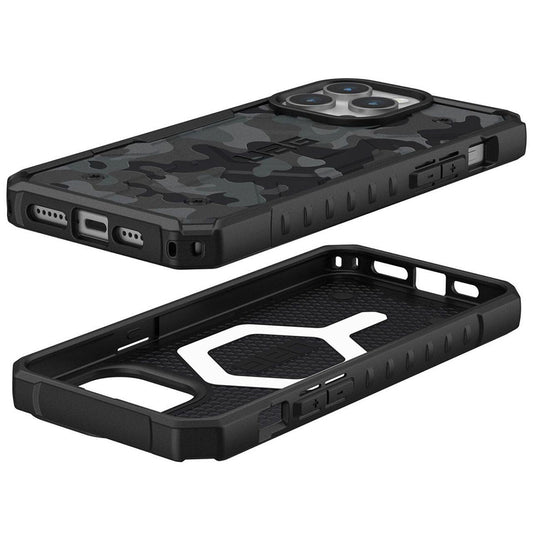 MagSafe-Hülle für Apple iPhone 15 Pro, Urban Armor Gear, Pathfinder SE Midnight Camo, Tarnmuster