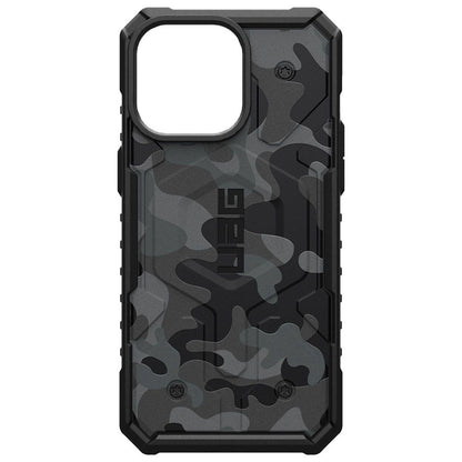 MagSafe-Hülle für Apple iPhone 15 Pro, Urban Armor Gear, Pathfinder SE Midnight Camo, Tarnmuster
