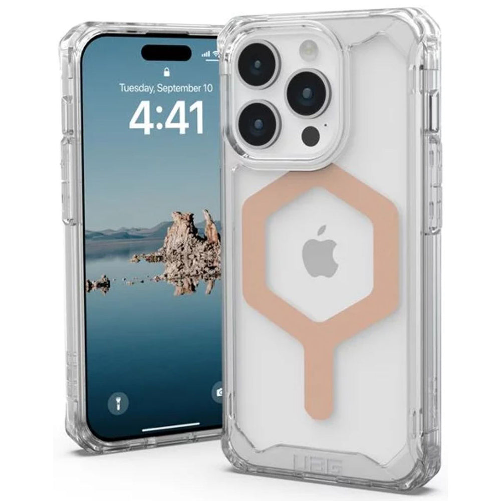 MagSafe-Hülle für Apple iPhone 15 Pro, Urban Armor Gear, Plyo, Roségold