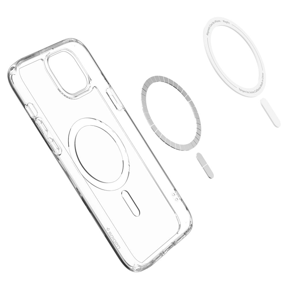 MagSafe-hoesje voor Apple iPhone 15, Spigen, Ultra Hybrid, Wit ACS06802