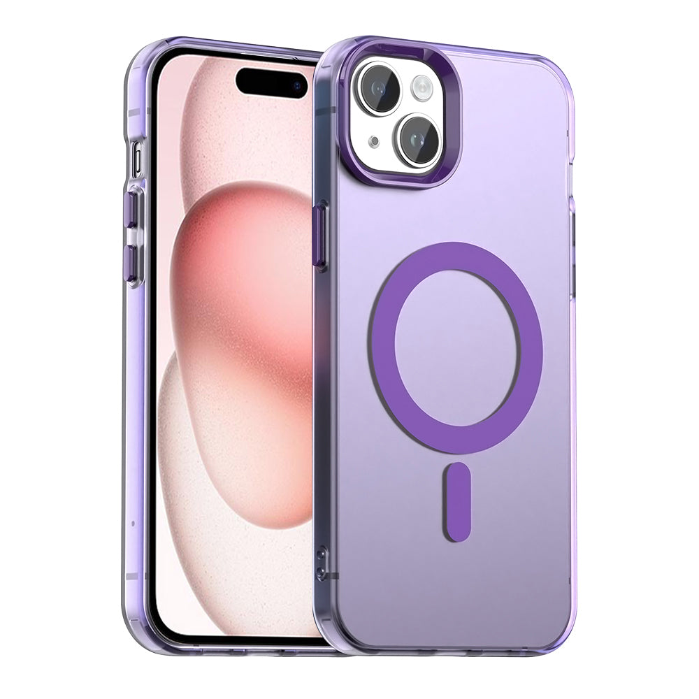 Coque MagSafe pour Apple iPhone 15, Techsuit, CandyCase, Violet