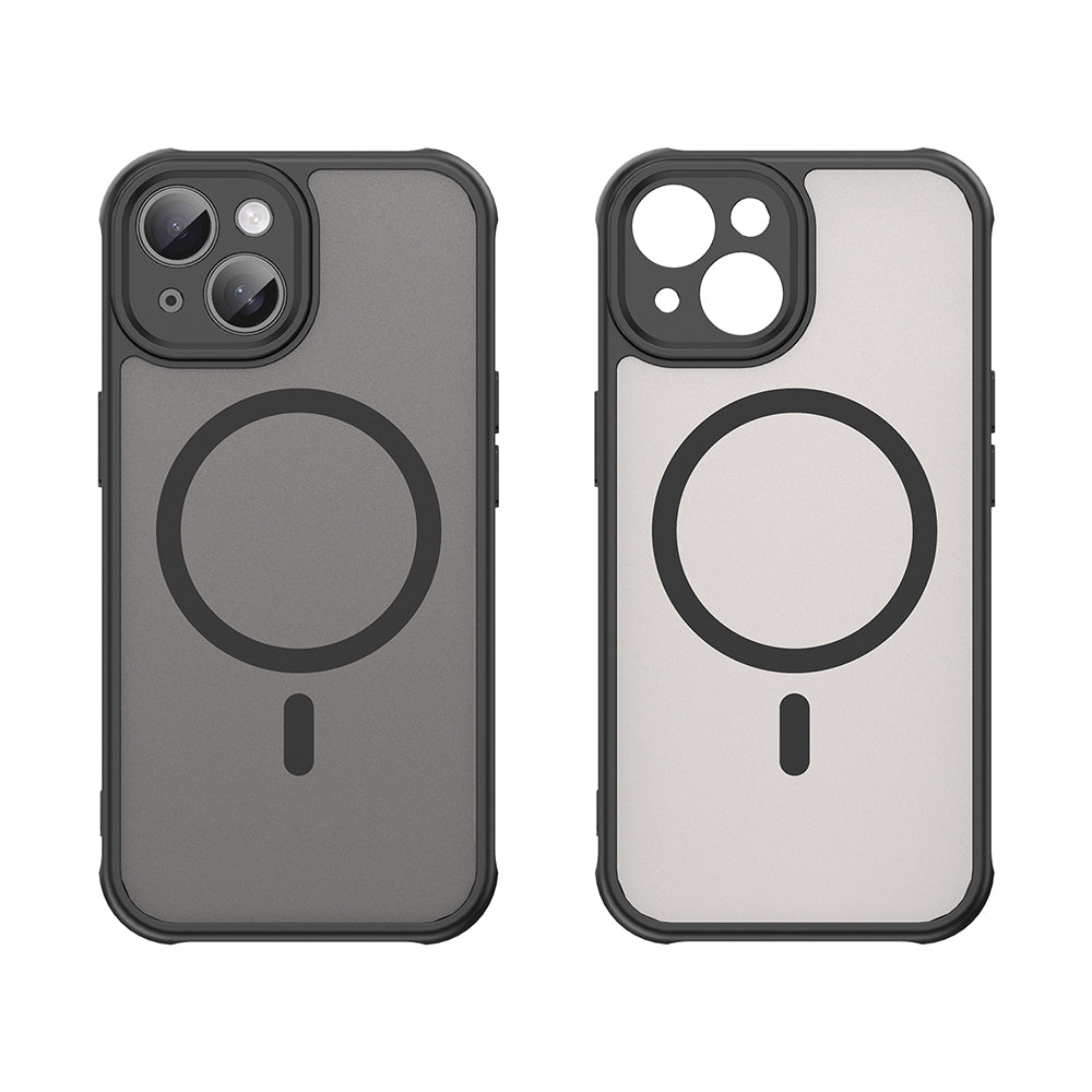 MagSafe-hoesje voor Apple iPhone 15, Techsuit, HaloFrost II, Zwart