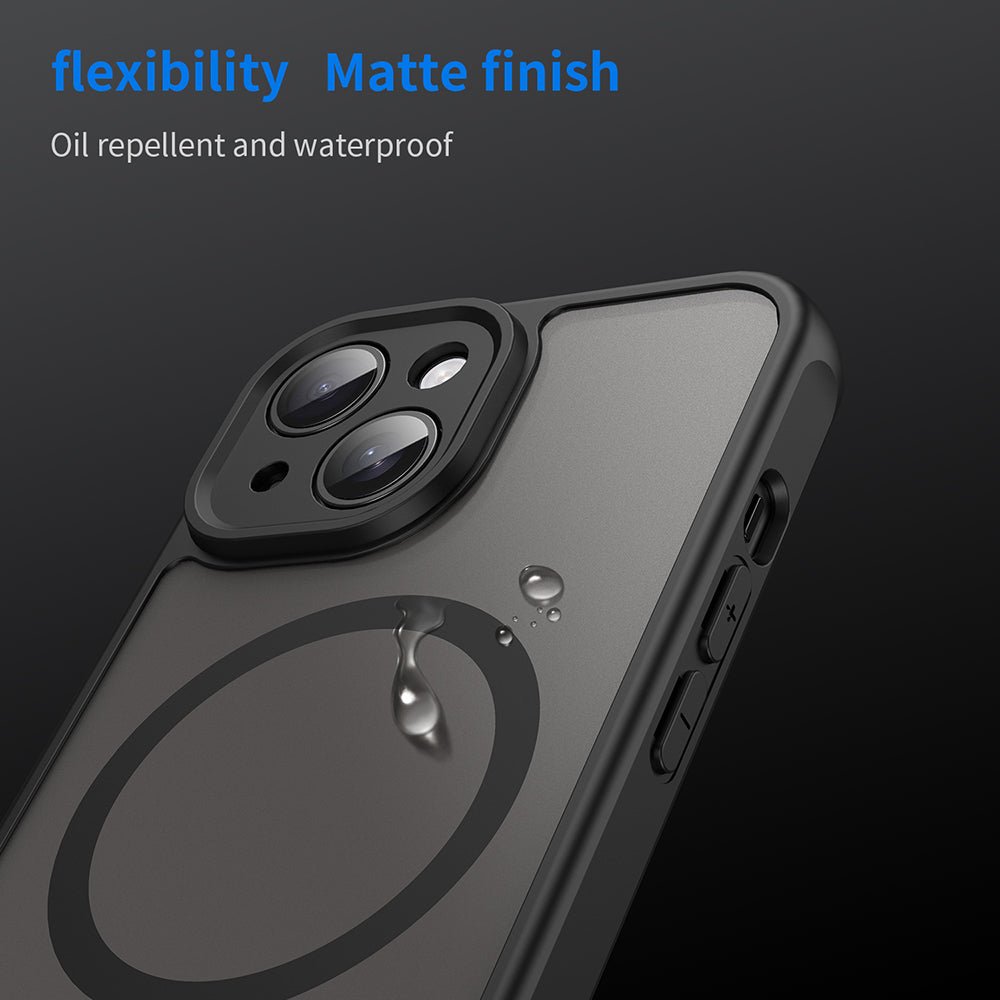 MagSafe-hoesje voor Apple iPhone 15, Techsuit, HaloFrost II, Zwart