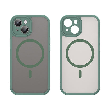 Coque MagSafe pour Apple iPhone 15, Techsuit, HaloFrost II, Vert
