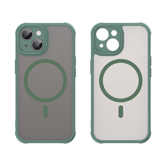 MagSafe-hoes voor Apple iPhone 15, Techsuit, HaloFrost II, Groen