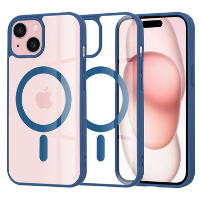 Coque MagSafe pour Apple iPhone 15, Techsuit, Pro, Bleue