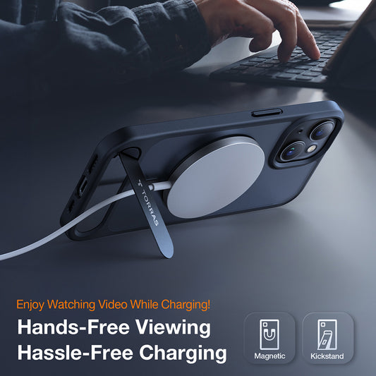MagSafe-hoes voor Apple iPhone 15, Torras, Pstand, Zwart