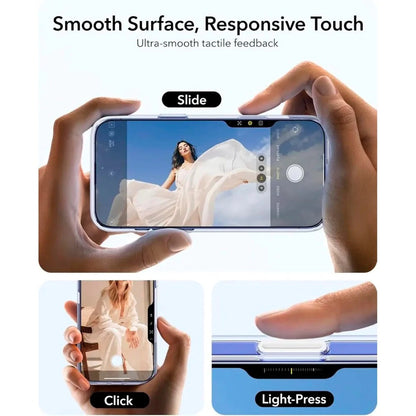 Coque MagSafe pour Apple iPhone 16, ESR, Classic Hybrid Kickstand Slide, Transparente