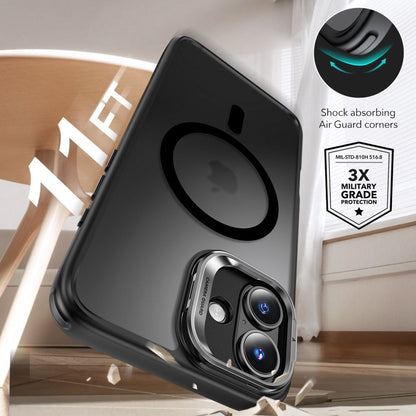 MagSafe hoesje voor Apple iPhone 16, ESR, Classic Hybrid Kickstand met Schermbeschermer, Satijnzwart
