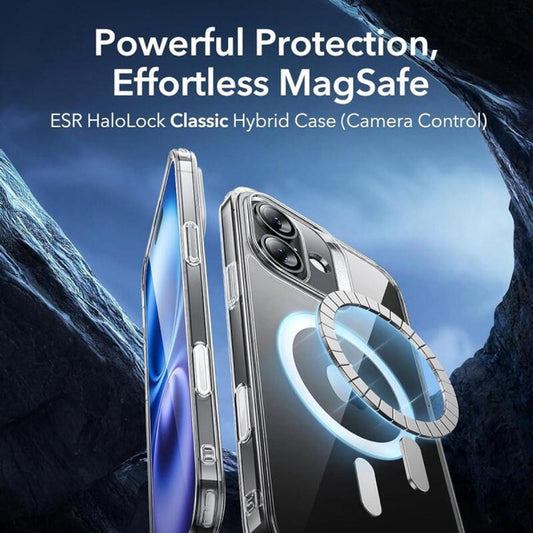MagSafe hoes voor Apple iPhone 16, ESR, Classic Hybrid Slide, Transparant