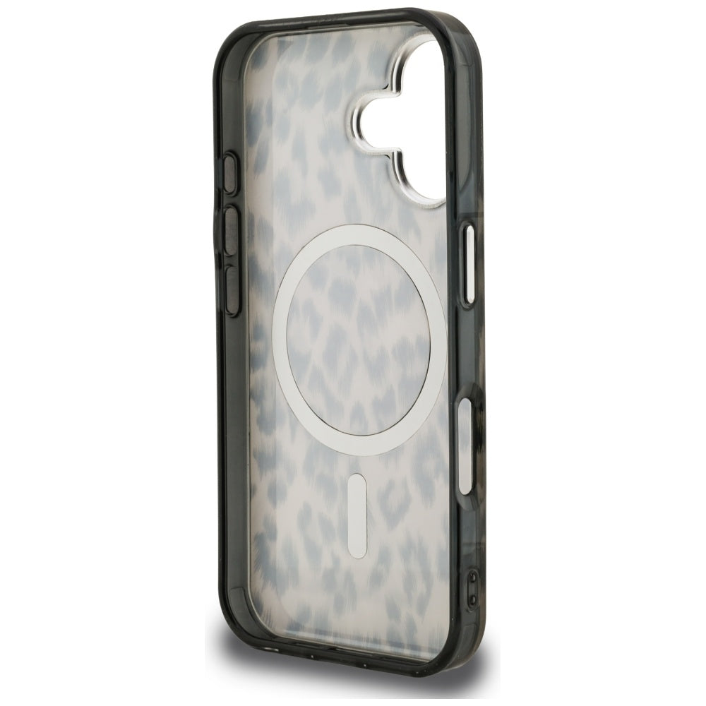 MagSafe hoes voor Apple iPhone 16, Karl Lagerfeld, IML Leopard Pattern, Bruin