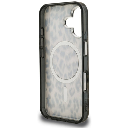 MagSafe hoes voor Apple iPhone 16, Karl Lagerfeld, IML Leopard Pattern, Bruin