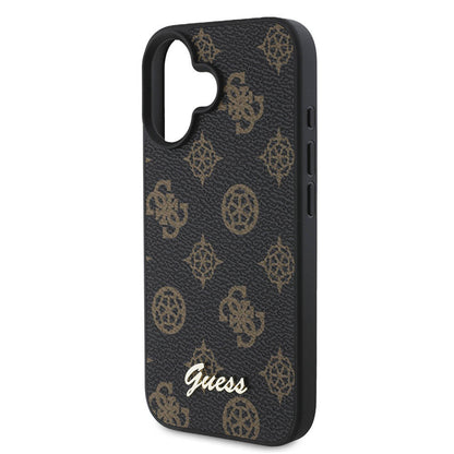 MagSafe hoes voor Apple iPhone 16 Plus, Guess, Peony Script, Zwart