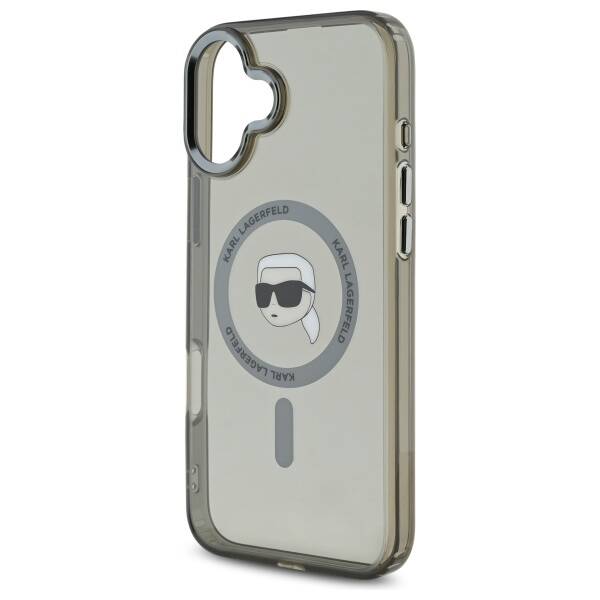 MagSafe hoes voor Apple iPhone 16 Plus, Karl Lagerfeld, IML Karl's Head, Zwart