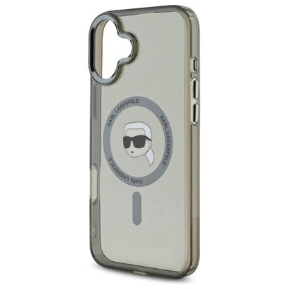MagSafe hoes voor Apple iPhone 16 Plus, Karl Lagerfeld, IML Karl's Head, Zwart