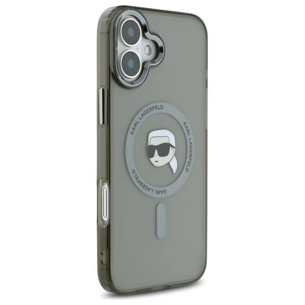 MagSafe hoes voor Apple iPhone 16 Plus, Karl Lagerfeld, IML Karl's Head, Zwart