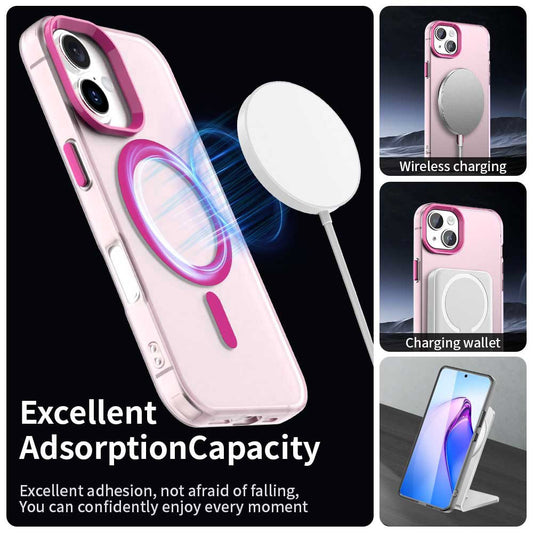 MagSafe-hoesje voor Apple iPhone 16 Plus, Techsuit, CandyCase, roze