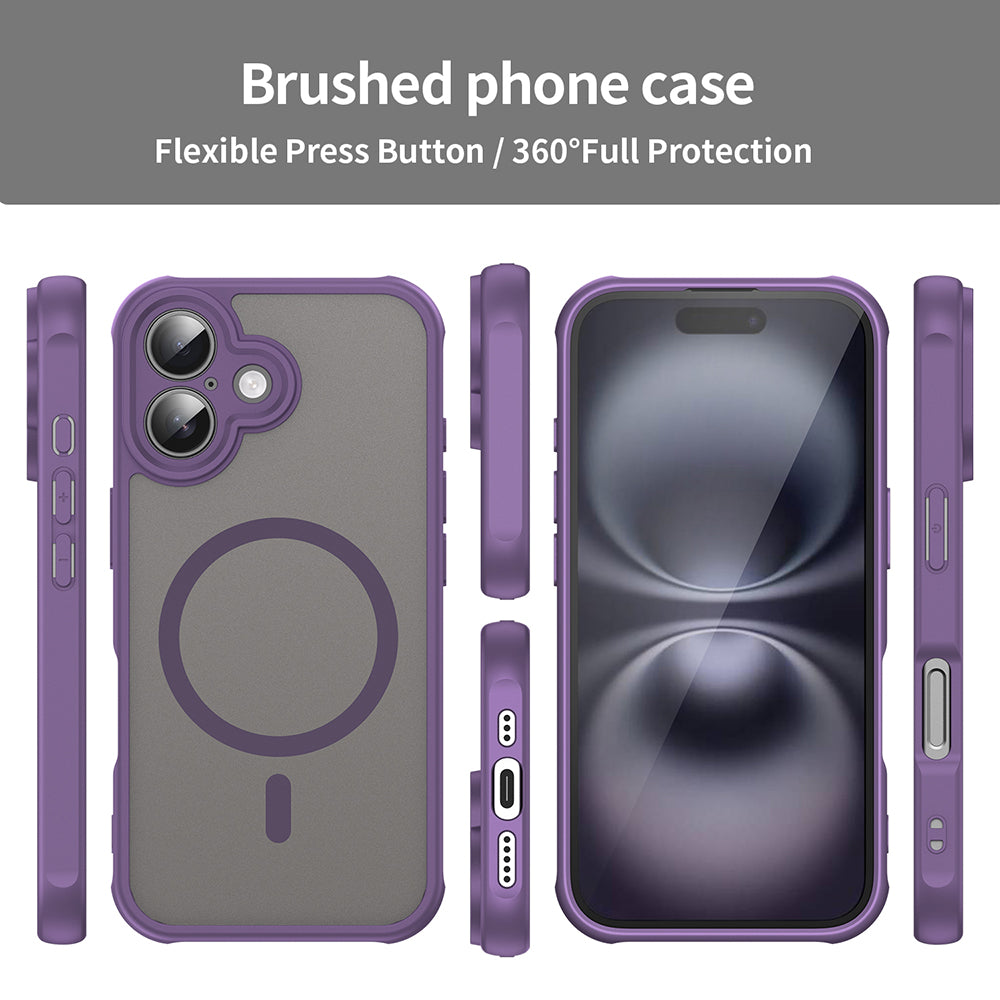 Coque MagSafe pour Apple iPhone 16 Plus, Techsuit, HaloFrost II, Violet