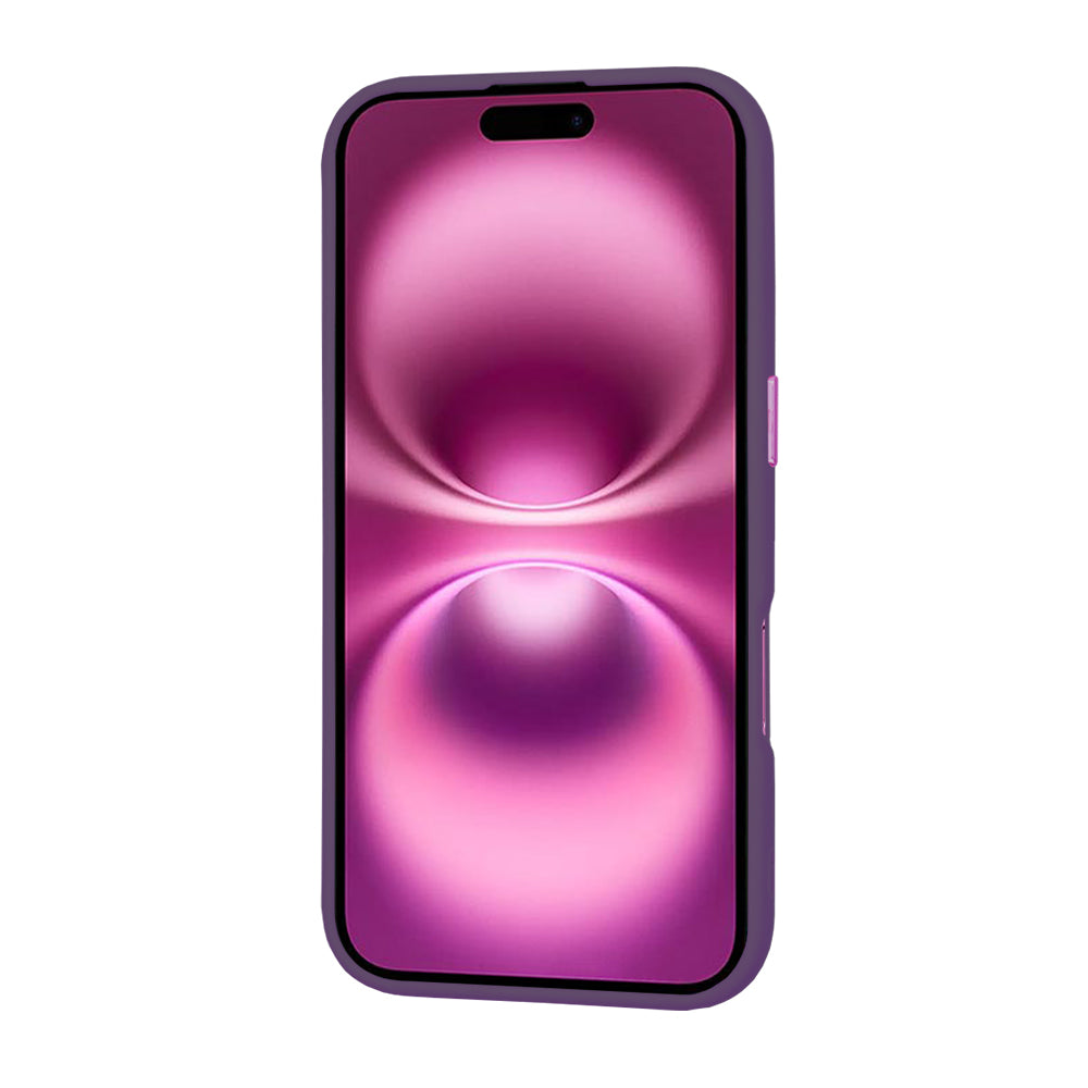 Coque MagSafe pour Apple iPhone 16 Plus, Techsuit, HaloFrost, Violet Foncé