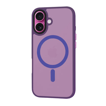 Coque MagSafe pour Apple iPhone 16 Plus, Techsuit, HaloFrost, Violet Foncé