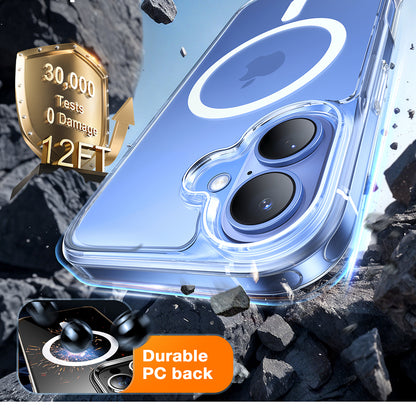 Coque MagSafe pour Apple iPhone 16 Plus, Torras, Diamond, Transparente