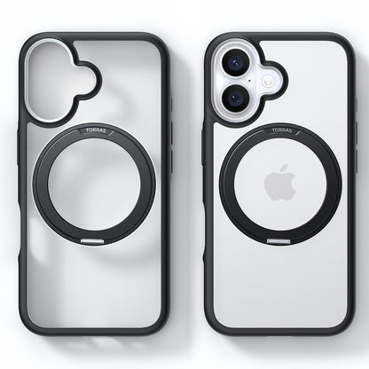 Coque MagSafe pour Apple iPhone 16 Plus, Torras, Ostand R Fusion, Noire