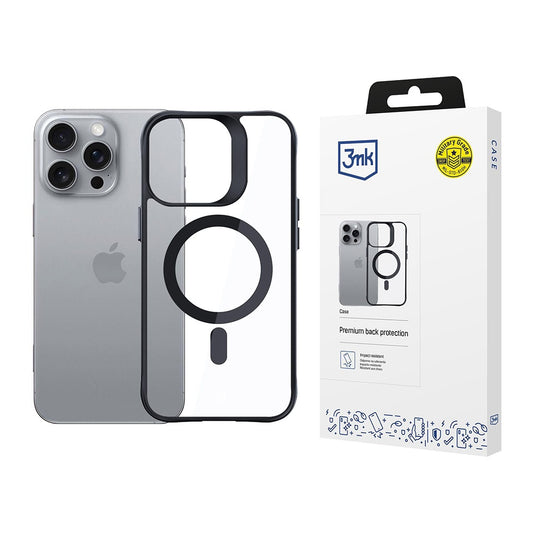 MagSafe-hoesje voor Apple iPhone 16 Pro, 3MK, Satin Armor, Transparant