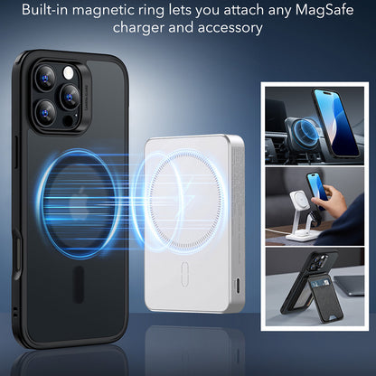 MagSafe hoes voor Apple iPhone 16 Pro, ESR, Classic Hybrid, Satijnzwart