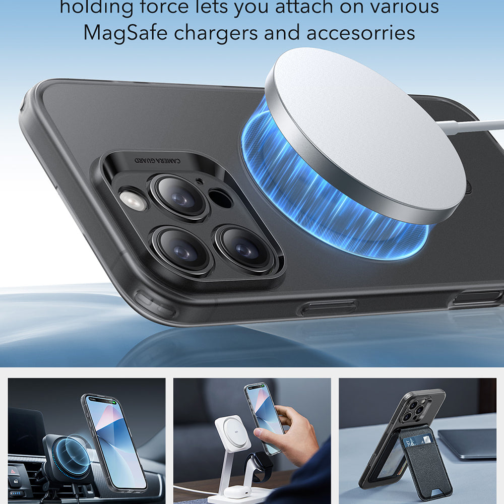 MagSafe Hülle für Apple iPhone 16 Pro, ESR, Zero, Satinschwarz