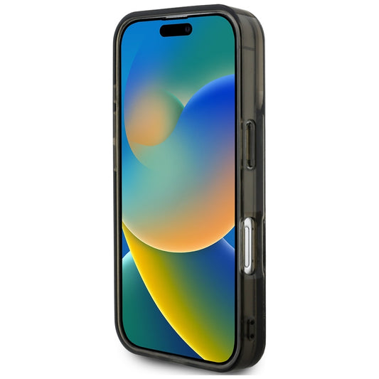 MagSafe hoes voor Apple iPhone 16 Pro, Karl Lagerfeld, Liquid Glitter Choupette Logo, Zwart