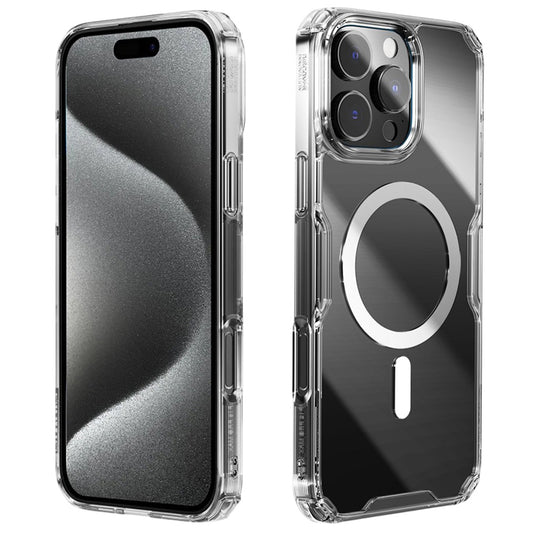MagSafe-hoesje voor Apple iPhone 16 Pro Max, Nillkin, Nature Pro, Transparant