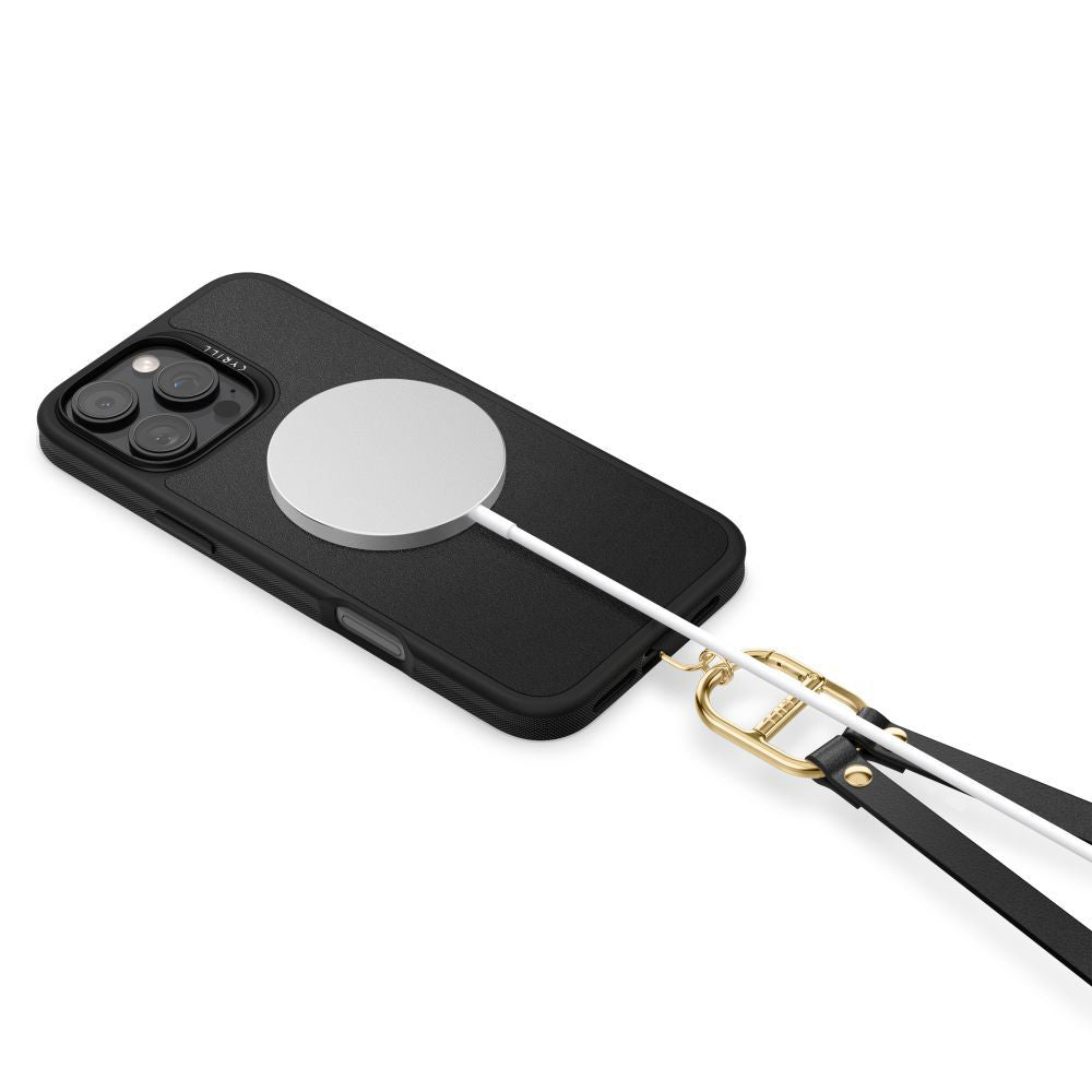 MagSafe hoesje voor Apple iPhone 16 Pro Max, Spigen, Cyrill Kajuk Classic Charm, Zwart