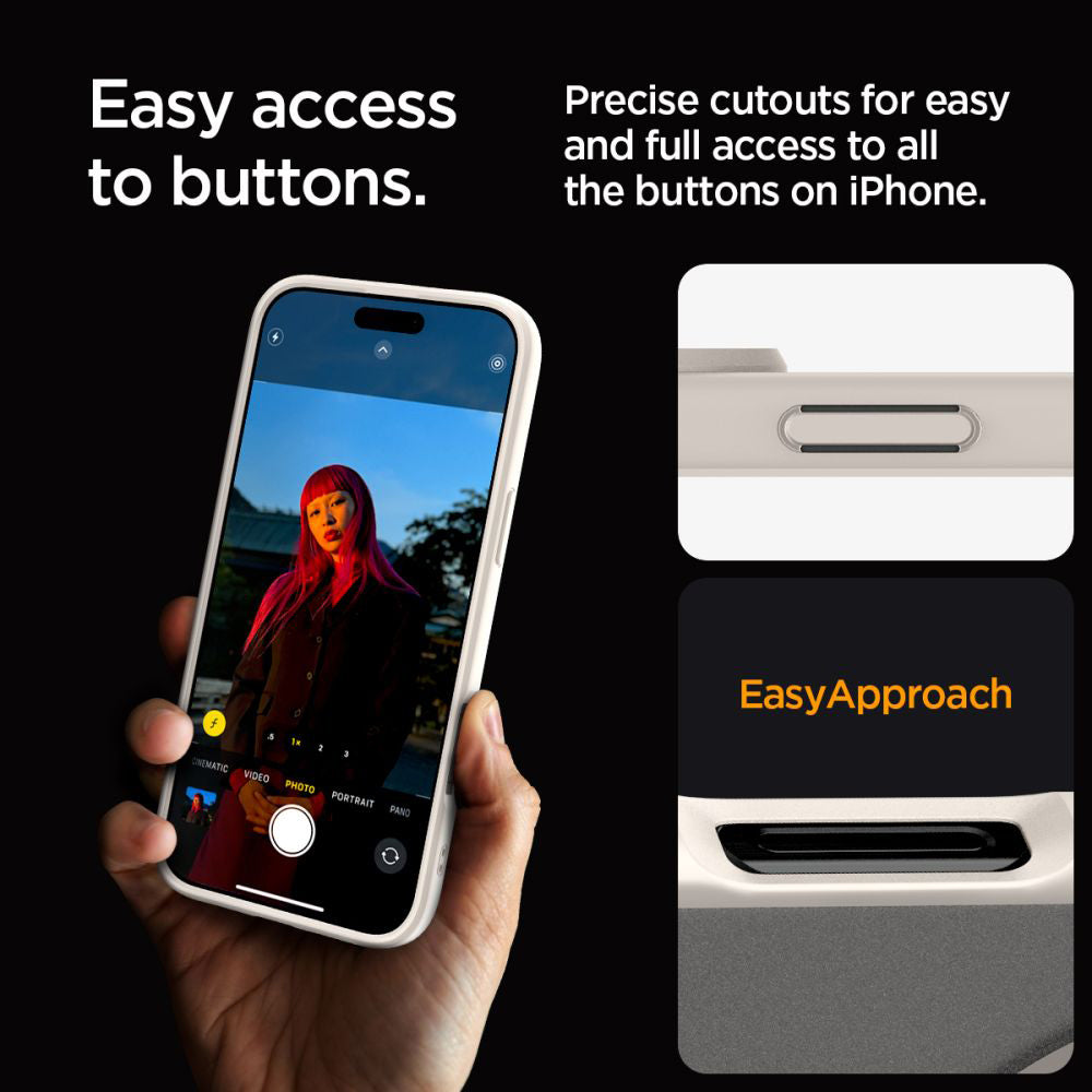 MagSafe hoesje voor Apple iPhone 16 Pro Max, Spigen, Ultra Hybrid, Satijn Brons ACS08382