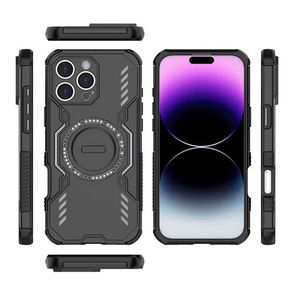 Coque MagSafe pour Apple iPhone 16 Pro Max, Techsuit, ArmorMag, Noire