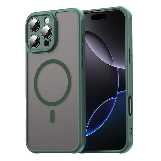 MagSafe-hoes voor Apple iPhone 16 Pro Max, Techsuit, HaloFrost II, Groen
