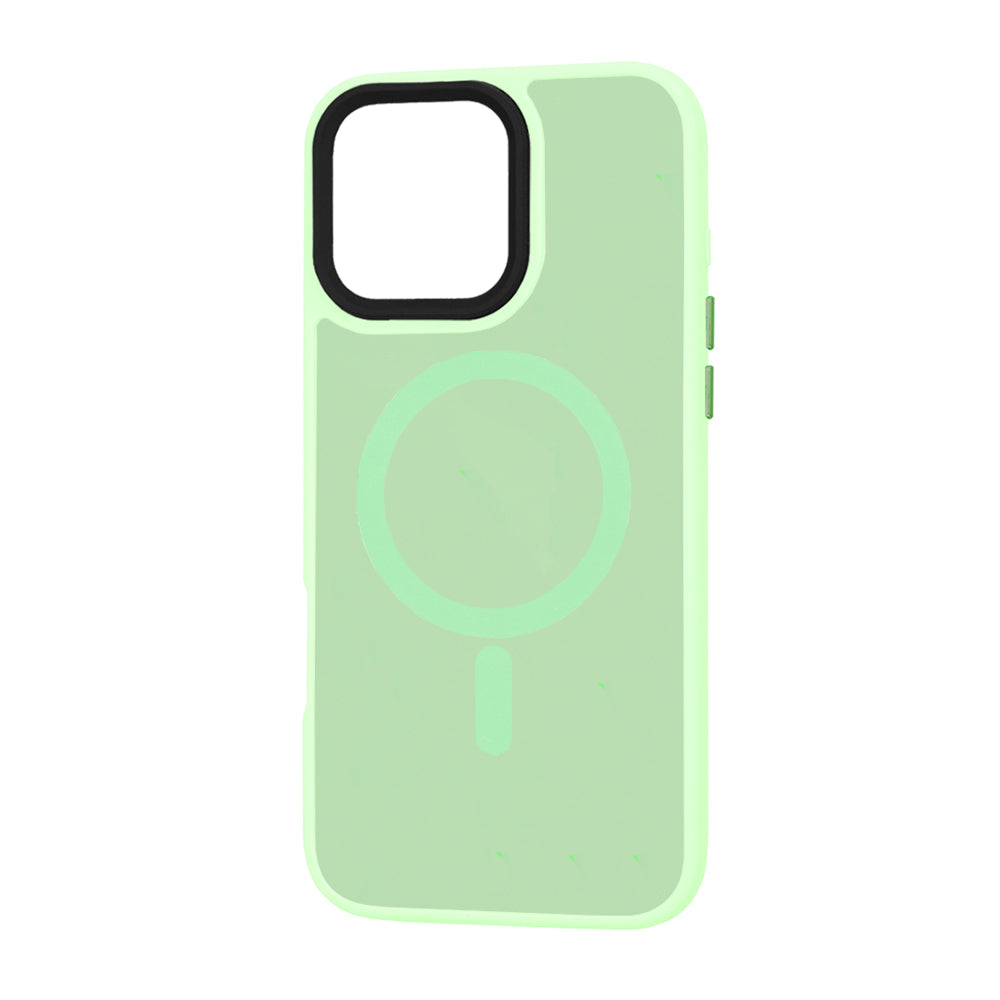 Coque MagSafe pour Apple iPhone 16 Pro Max, Techsuit, HaloFrost, Vert Clair