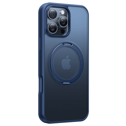 MagSafe hoesje voor Apple iPhone 16 Pro Max, Torras, Ostand Pro, Marineblauw