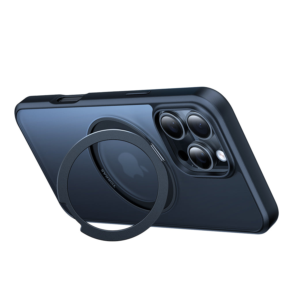 MagSafe Hülle für Apple iPhone 16 Pro Max, Torras, Ostand Pro, Schwarz