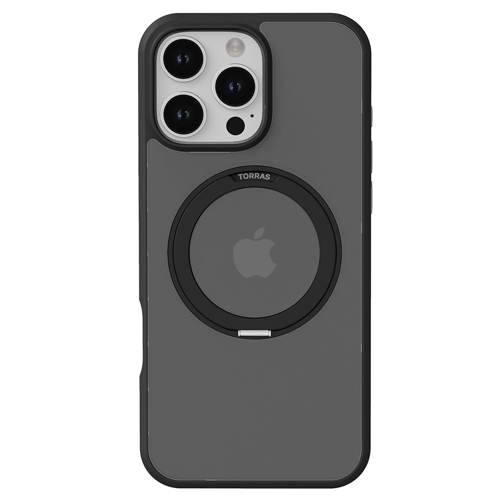 MagSafe Hülle für Apple iPhone 16 Pro Max, Torras, Ostand Pro, Schwarz