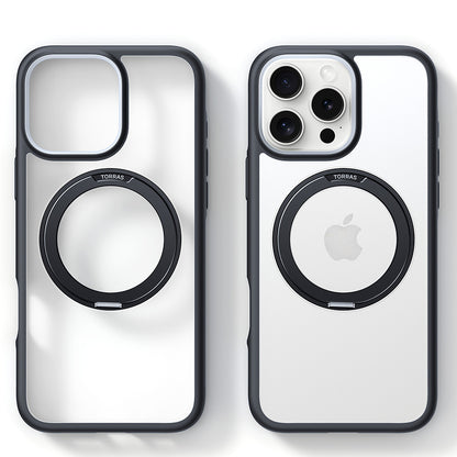 MagSafe Hülle für Apple iPhone 16 Pro Max, Torras, Ostand R Fusion, Schwarz