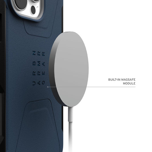 MagSafe-hoes voor Apple iPhone 16 Pro Max, Urban Armor Gear, Civilian, Marineblauw